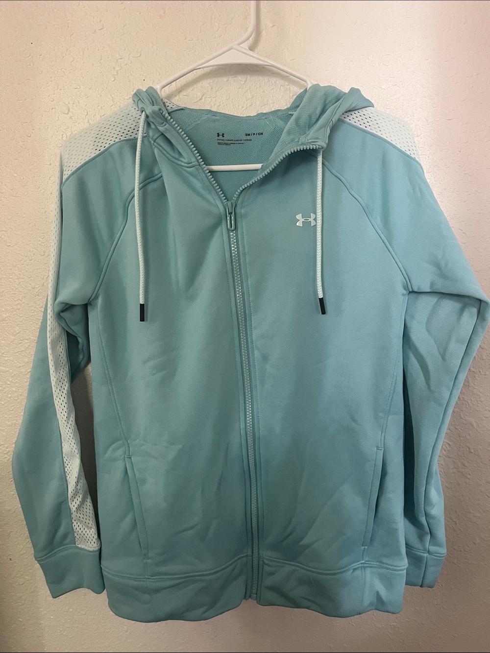 Under Armour Light Aqua Full-Zip Utility Jacket with Mesh Accents